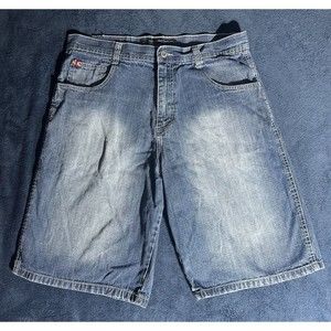 SouthPole Jean Shorts Size 36 Mens Blue Baggy